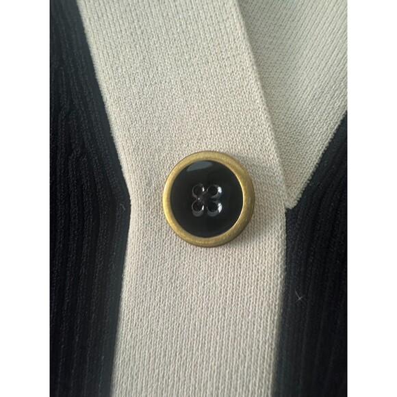 J Crew contrast black mini-sweater dress in supersculpt yarn size L Old Money - Picture 5 of 11